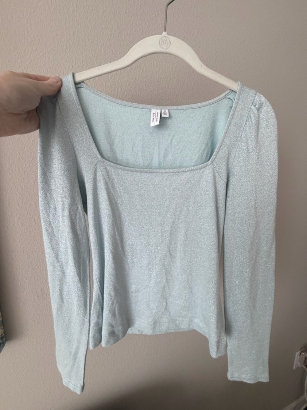 & Other Stories Sparkle Long Sleeve Top